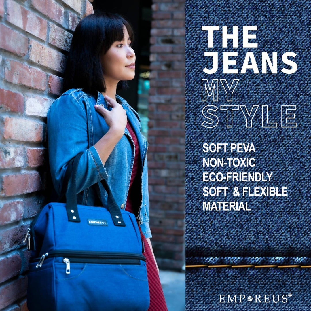 Empreus Double Layer Cooler Bag - Jeans