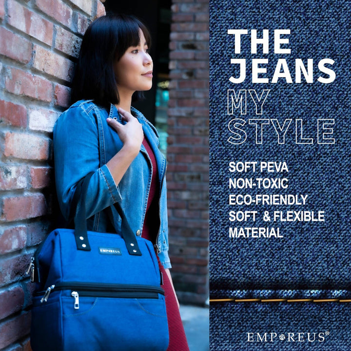 Empreus Double Layer Cooler Bag - Jeans