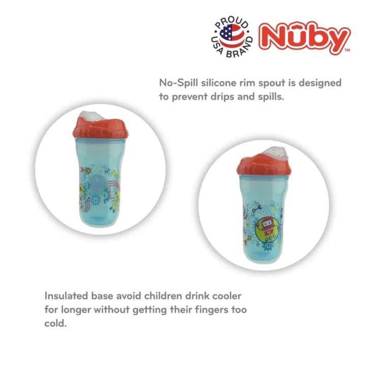 Nuby 1Pk 9oz/270ml Insulated Cup with New Sipper Top