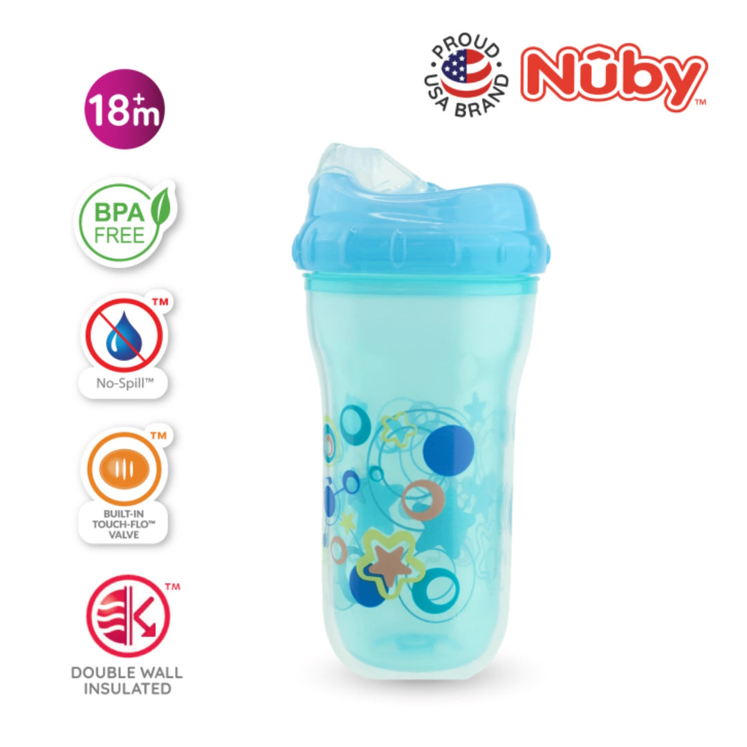 Nuby 1Pk 9oz/270ml Insulated Cup with New Sipper Top