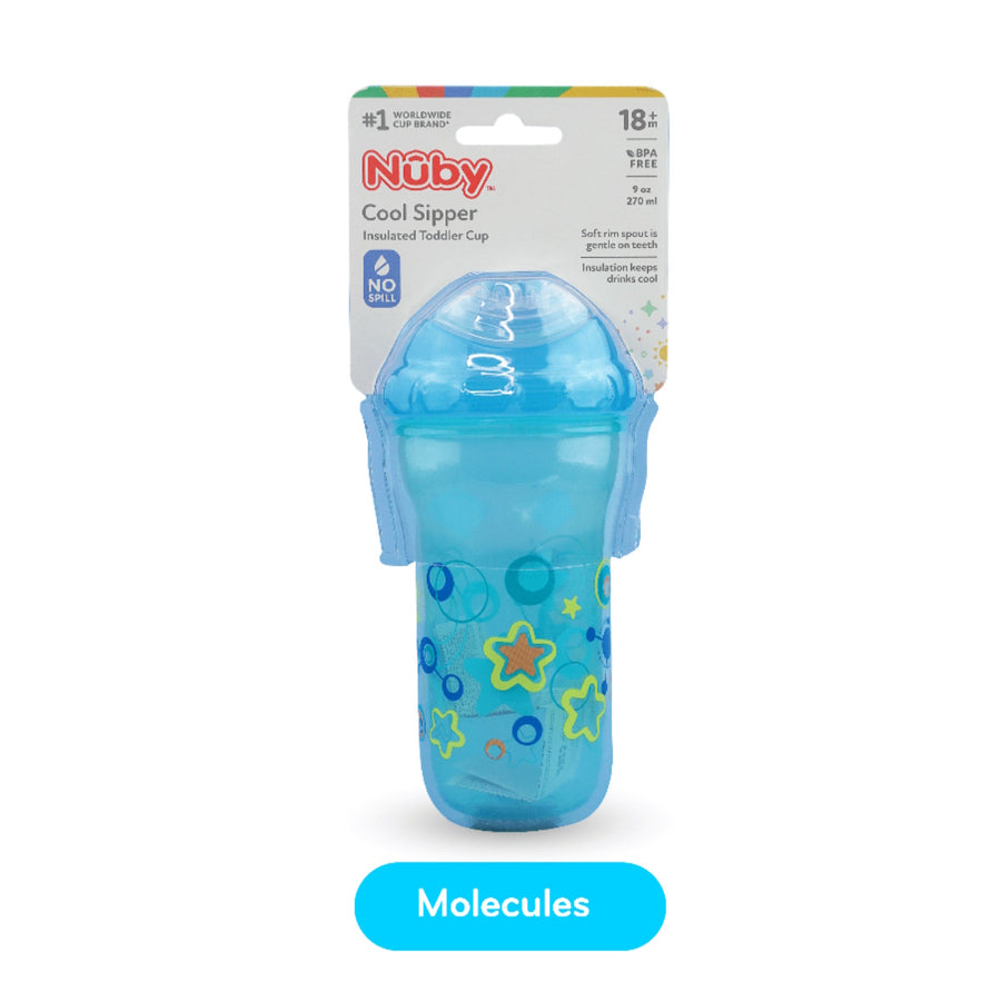 Nuby 1Pk 9oz/270ml Insulated Cup with New Sipper Top