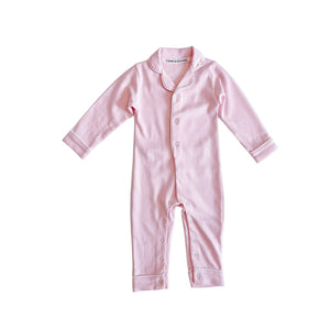 Count & Countess Baby Pima Romper Sleepsuit in Ballet Pink