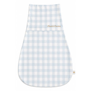 Count & Countess Baby Swaddle Bag in Baby Blue Gingham