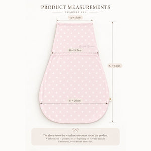 Count & Countess Baby Swaddle Bag measurements: 45cm long, 29cm wide
