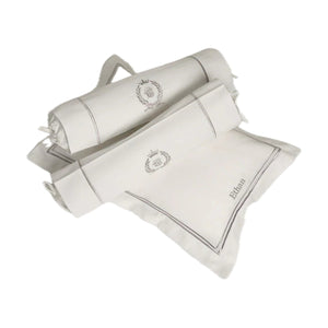 Count & Countess Egyptian Cotton Pillow & Bolster Set in Platinum White