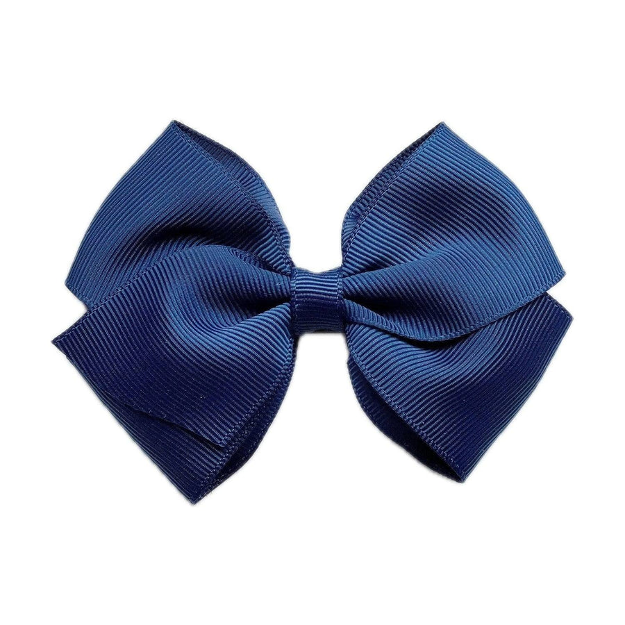 Count & Countess Girl's Hair Bow in Navy