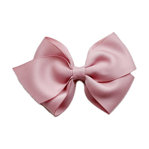 Count & Countess Girl's Hair Bow in Rosy Blush
