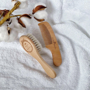 Count & Countess Natural Baby Hair Brush Set