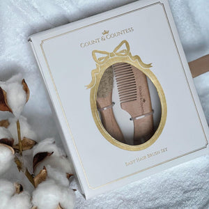 Count & Countess Natural Baby Hair Brush Set