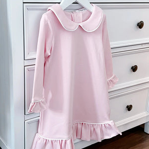 Count & Countess Pima Cotton Girl's Sleep Dress - Ballet Pink