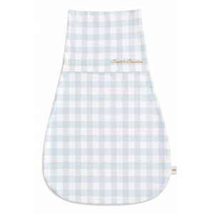 Count & Countess Baby Swaddle Bag in Baby Blue Gingham