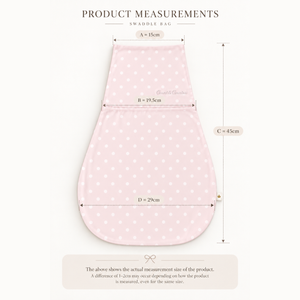 Count & Countess Baby Swaddle Bag measurements: 45cm long, 29cm wide