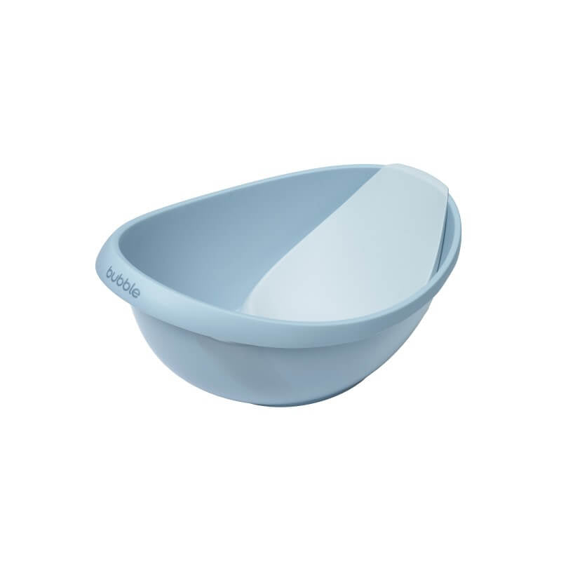 Bubble Cuddle Bath with Newborn Support Insert in Cashmere Blue