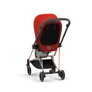 Rear view of the CYBEX Mios seat with the Autumn Gold comfort inlay