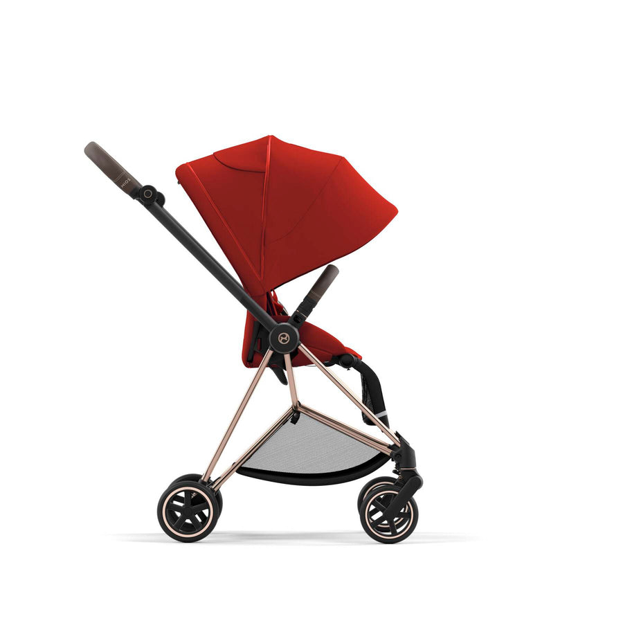 CYBEX Mios XXL sun canopy in Autumn Gold, shown extended on the Mios frame