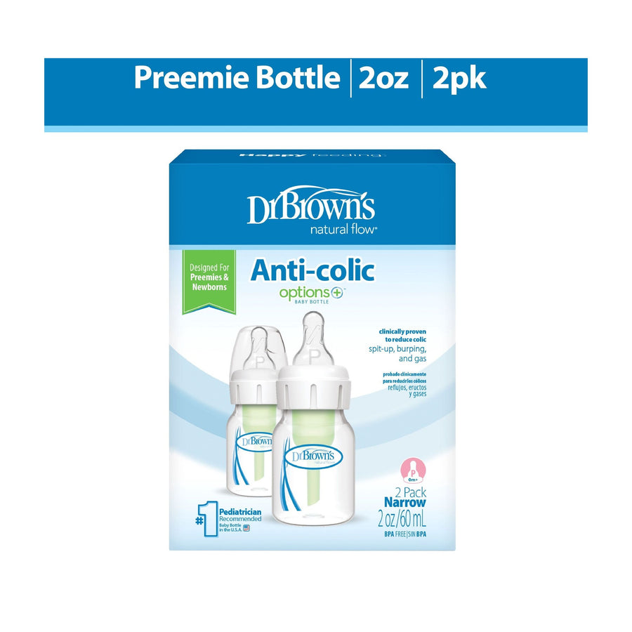 Dr. Brown's 2oz Narrow Options+ Bottle 2-Pack Preemie