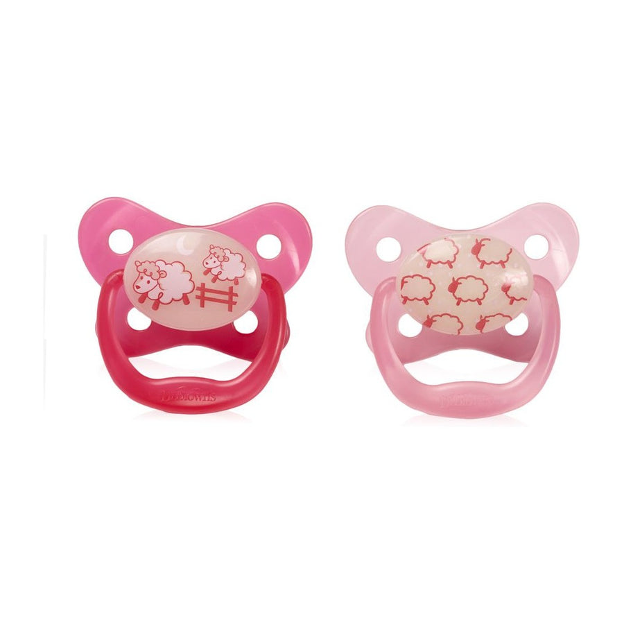 Dr. Browns Prevent Pacifier Stage 1, Glow In The Dark, 2-Pack - Happikiddo.com