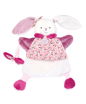 Doudou et Compagnie Cherry Rabbit hand puppet DC3080 - official brand packshot
