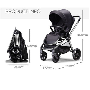 Daiichi Louis Allee Stroller- Black Frame - image 5 - Happikiddo.com