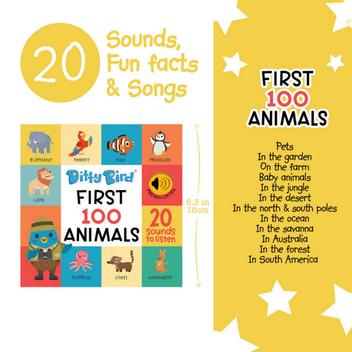 Ditty Bird First 100 Animals