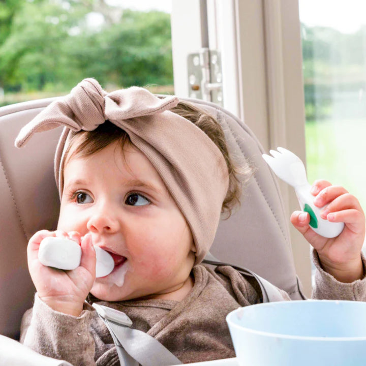 Doddl Baby Cutlery Set (Fork, Spoon & Case) - Aqua