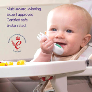 Doddl Baby Cutlery Set (Fork, Spoon & Case) - Aqua