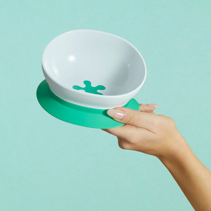 Doddl 2-In-1 Suction Bowl - Aqua