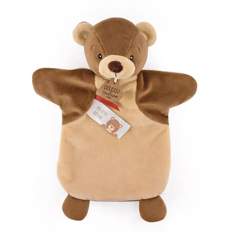 Doudou et Compagnie bear hand puppet comforter, 25 cm