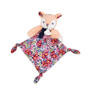 Doudou et Compagnie Boh'Aime fawn rattle comforter, 22 cm