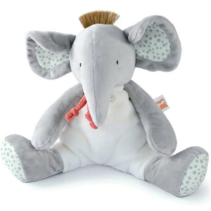 Doudou et Compagnie Couleurs Savane elephant plush, grey, 30 cm