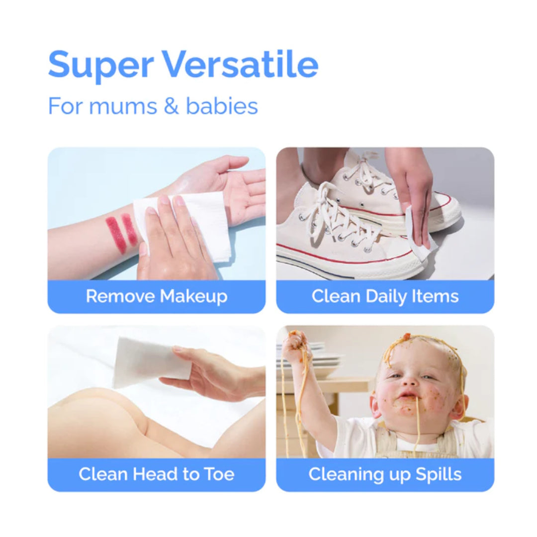 Hoppi Dry Wipes (100 wipes)