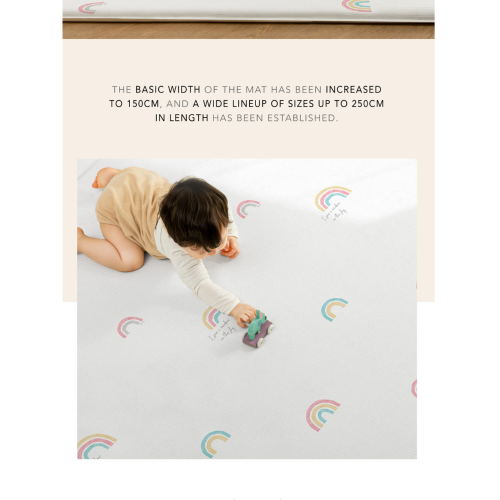 Parklon Air Bubble Up Play Mat - Rainbow Dream / Little Star Light Grey - image 7 - Happikiddo.com