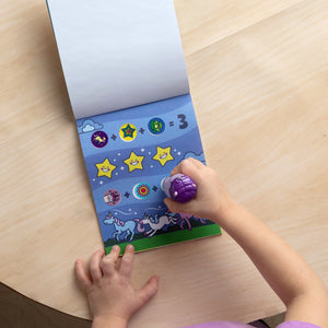 Melissa & Doug Sticker WOW! Activity Pad & Sticker Stamper - Purple Unicorn