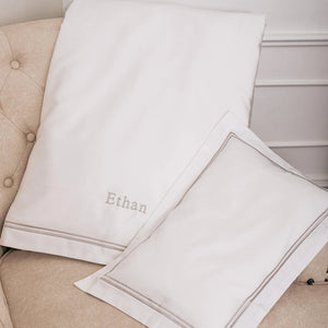 Egyptian Cotton Baby Duvet - Platinum White - Count & Countess