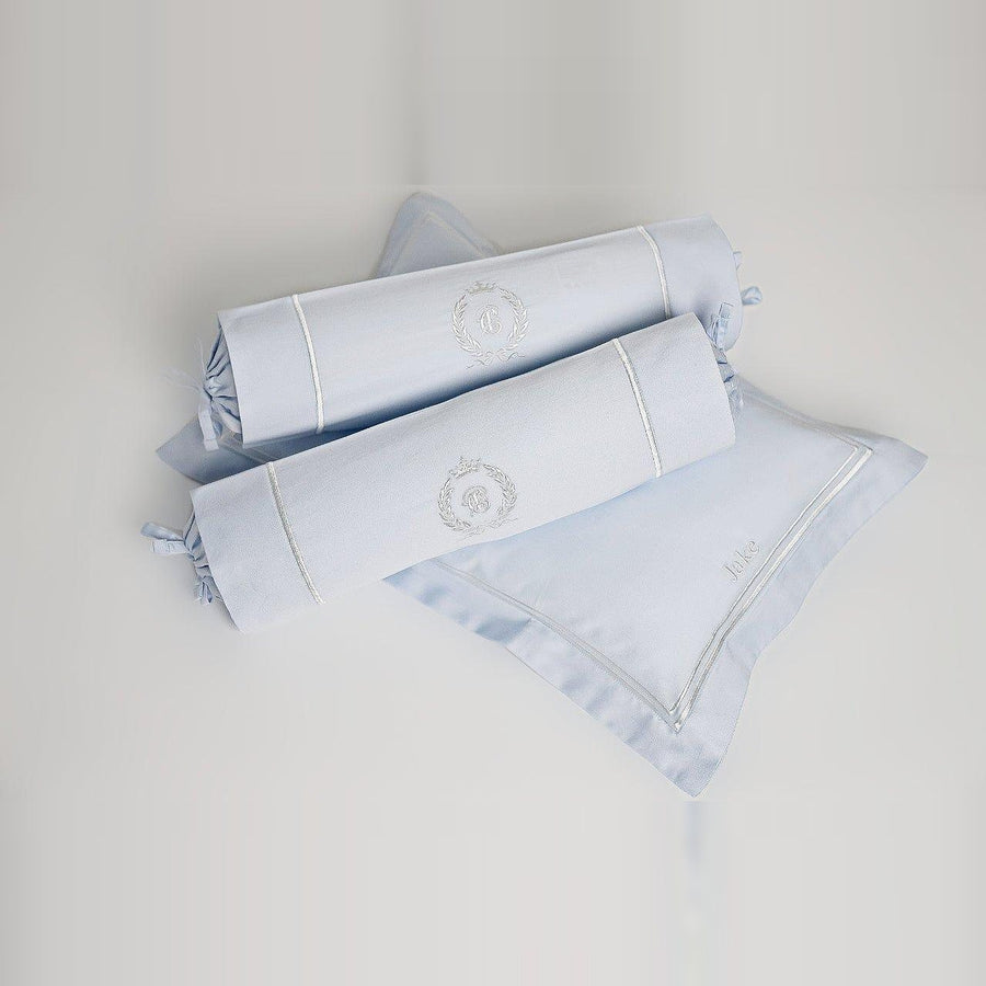 Egyptian Cotton Baby Pillow & Bolsters Set - Dreamy Blue - Count & Countess
