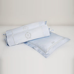 Egyptian Cotton Baby Pillow & Bolsters Set - Dreamy Blue - Count & Countess