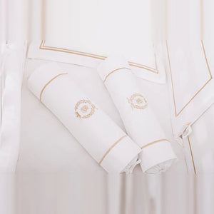 Egyptian Cotton Baby Pillow & Bolsters Set - Royal White - Count & Countess