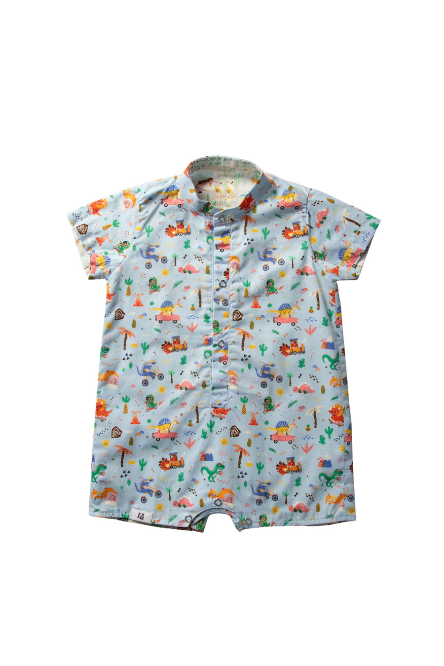 Maison Q Eissasaurus Reversible Boy Onesie