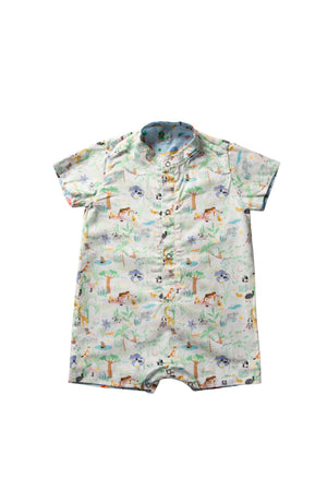 Maison Q Eissasaurus Reversible Boy Onesie