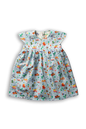 Maison Q Eissasaurus Reversible Babydoll Dress