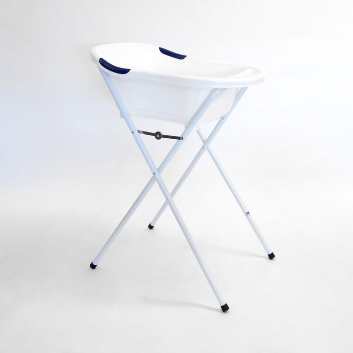 Babyhood Ergo Bath Tub and Stand + Bath Support (White Whale)