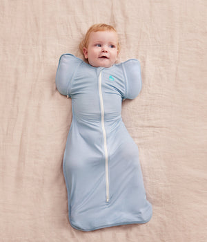Love To Dream Swaddle Up 2-in-1 Transition Bag 0.2 TOG Cotton Soft Blue