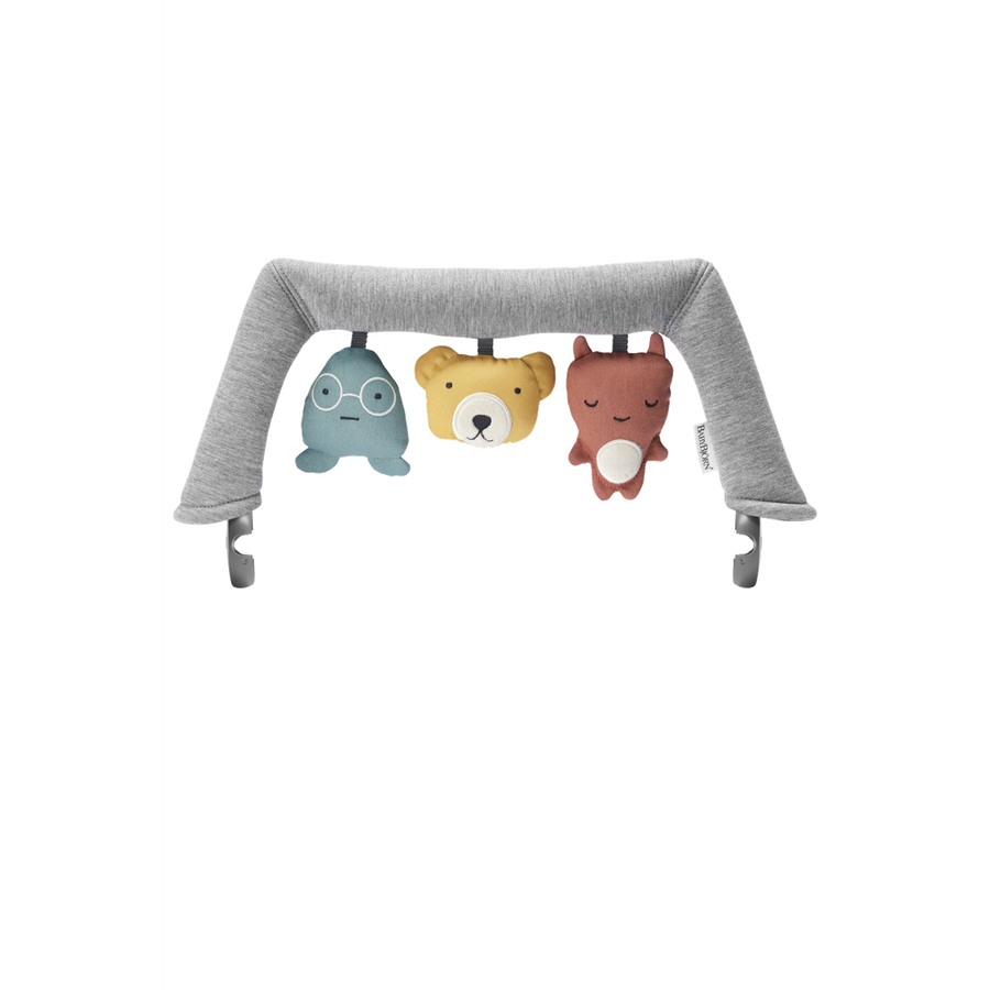 BabyBjörn Toy for Bouncer, Soft friends — whale, bear and fox