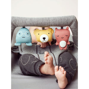 Close-up of the BabyBjörn Soft friends bouncer toy