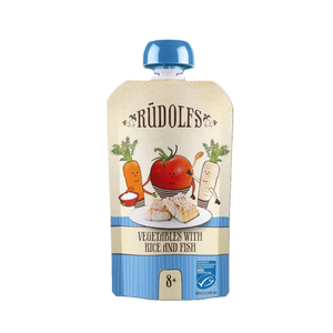 Rudolfs Organic Vegetables With Rice And Fish (8m+)