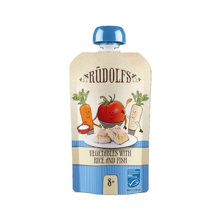 Rudolfs Organic Vegetables With Rice And Fish (8m+)