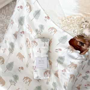 KAYS + KINS Bamboo Swaddle - Forest Animal