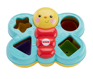 Fisher-Price Butterfly Shape Sorter lid with shaped openings
