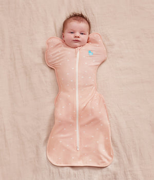 Baby in Love To Dream Swaddle Up 0.2 TOG Bamboo Blush Hearts