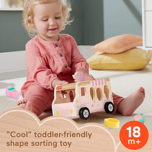 Fisher-Price Wooden Ice Cream Shape Sorter Set